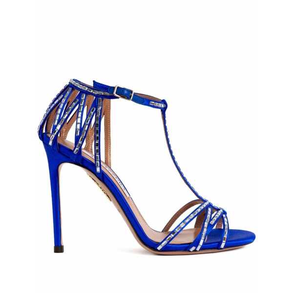 アクアズーラ レディース サンダル シューズ 110粍 forever more sandals Blue