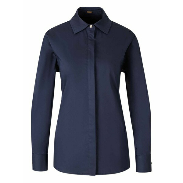 ブームガイア レディース プルオーバー トップス Button-fastening open-back blouse Blue