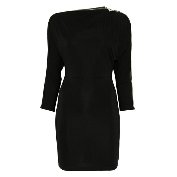 パトリツィア ペペ レディース 衣裳 トップス Zip-detail dress Black