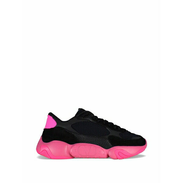 ヴァレンティノ ガラヴァーニ メンズ スニーカー シューズ Suede logo sneakers Black