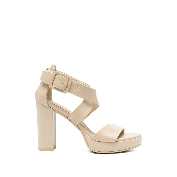 ネロ ジャルディーニ レディース サンダル シューズ Buckle-fastening crossover-strap sandals Neutrals