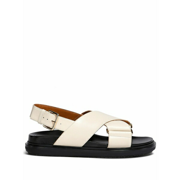 マルニ レディース サンダル シューズ Fussbet leather sandals Neutrals