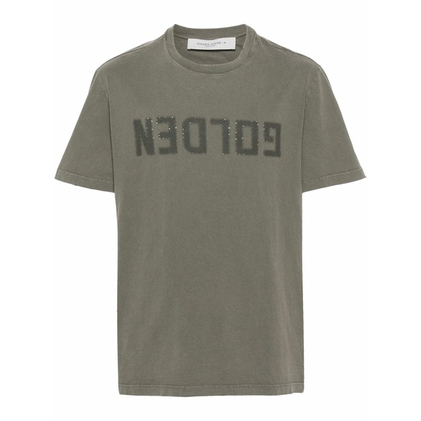 ゴールデングース メンズ ティーシャツ トップス Logo-print cotton t-shirt Green
