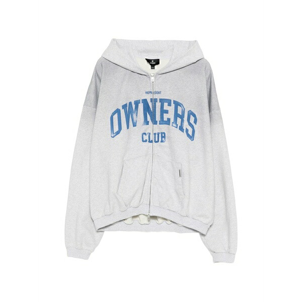 リプレゼント メンズ パーカー・スウェットシャツ アウター Owners club zip hoodie Grey