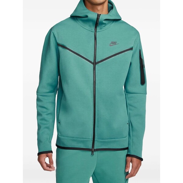 ナイキ メンズ パーカー・スウェットシャツ アウター Tech zip-up hoodie Green