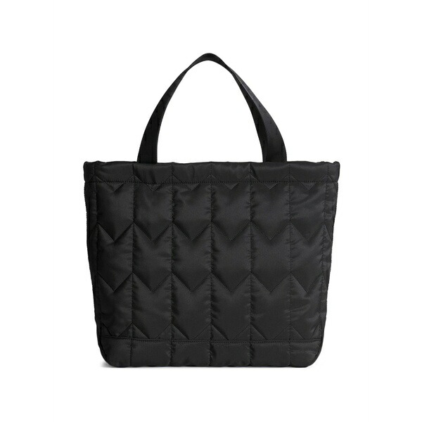 住み家 稲荷 メンズ トートバッグ 御徒面子 Large chevron quilted tote bag Black