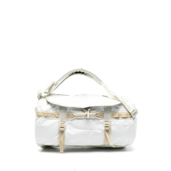 北の方人間の顔 メンズ ボストンバッグ 御徒面子 Small base camp duffel bag  White
