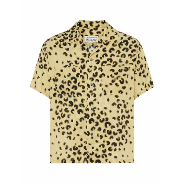マルタンマルジェラ メンズ プルオーバー トップス Pixel short-sleeve shirt Yellow