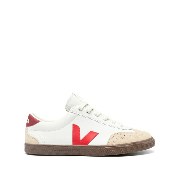 ヴェジャ レディース スニーカー シューズ Volley suede-panelled sneakers White