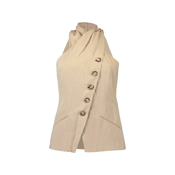 ヴェロニカ ベアード レディース カットソー トップス Asymmetric halterneck top Neutrals
