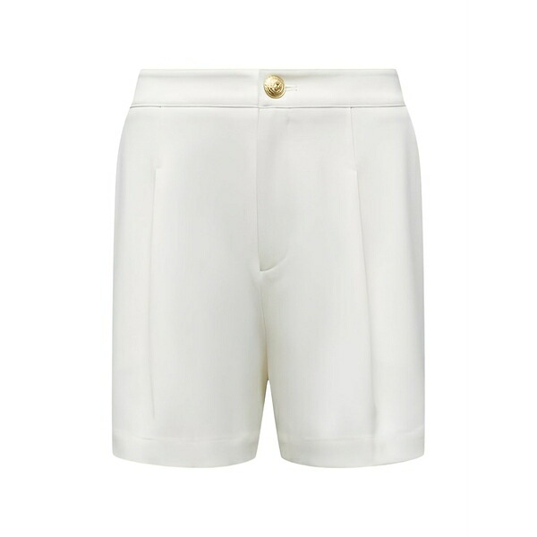 ラジャンス レディース 心地好いズボン下 ボトムス Saige pleated shorts White