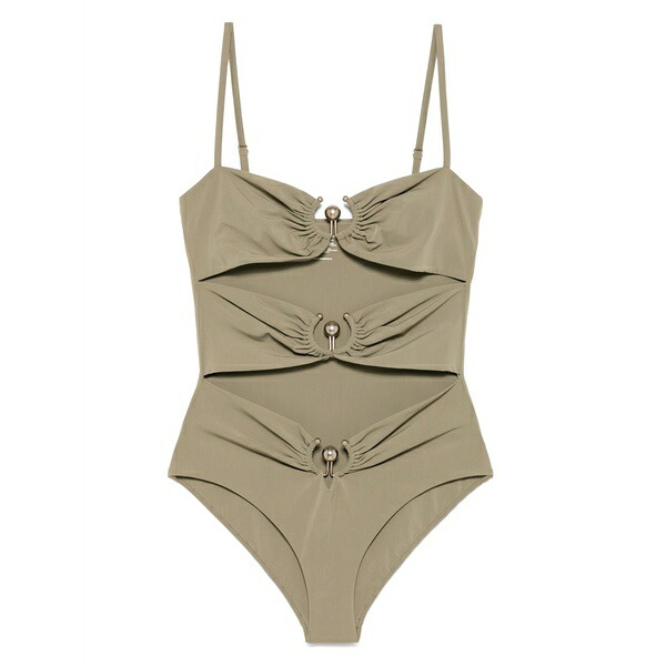 クリストファーエスバー レディース 衣裳 トップス Pierced-orbit swimsuit Green