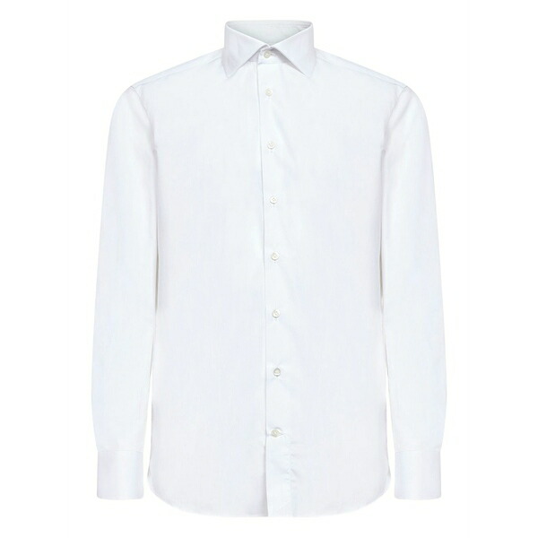 ディーフォーポイントゼロ メンズ プルオーバー トップス Button long-sleeves shirt White