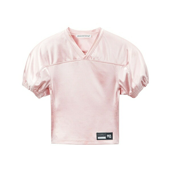 アレキサンダーワン レディース ティーシャツ トップス Football padded jersey t-shirt Pink