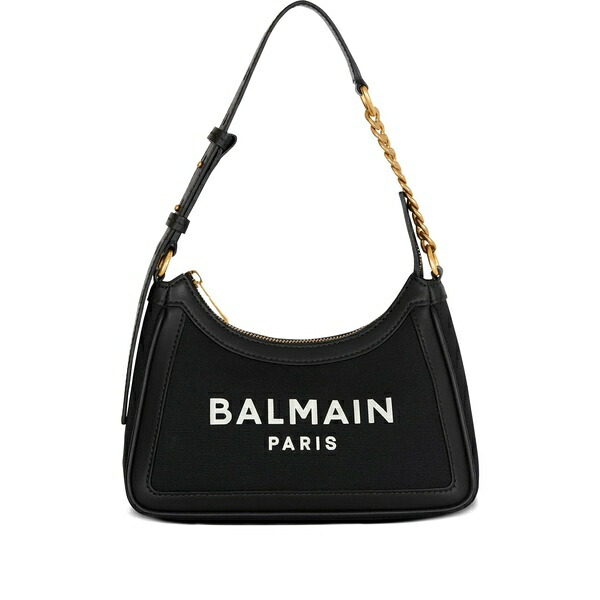 バルマン レディース ショルダーバッグ 御徒面子 B-army logo-plaque chain shoulder bag Black