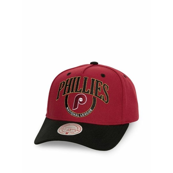 ミッチェル&ネス メンズ 帽子 アクセサリー Philies-embroidered baseball cap Red｜asty