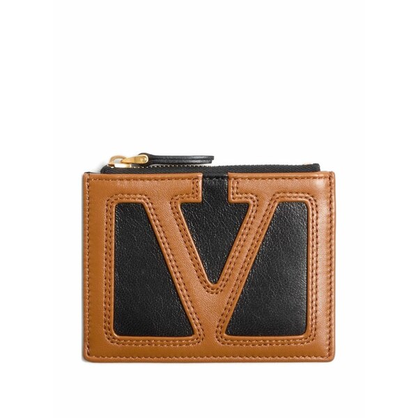 ヴァレンティノ ガラヴァーニ メンズ 金入れ 付属物 Viva superstar vlogo zip card holder Black
