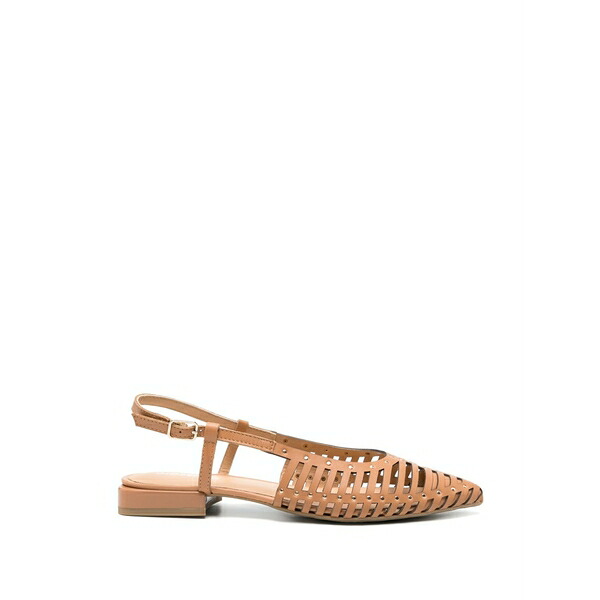 ジオセッポ レディース パンプス シューズ Jericho cage-detail stud-embellished pumps Brown