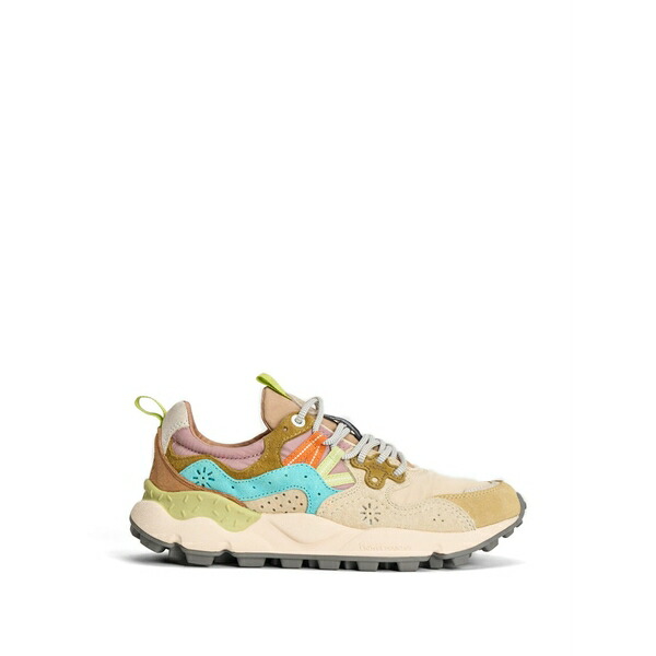 御花お山 レディース スニーカー シューズ Yamano 3 lace-up sneakers Neutrals