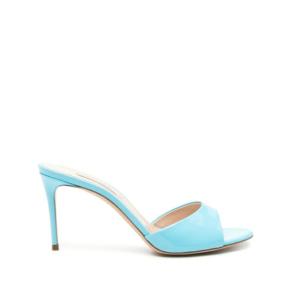 カサディ レディース サンダル シューズ Patent-finish sandals Blue