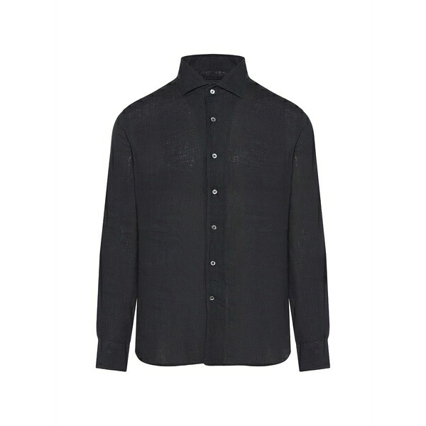 コルネリアーニ メンズ プルオーバー トップス Buttoned shirt Black