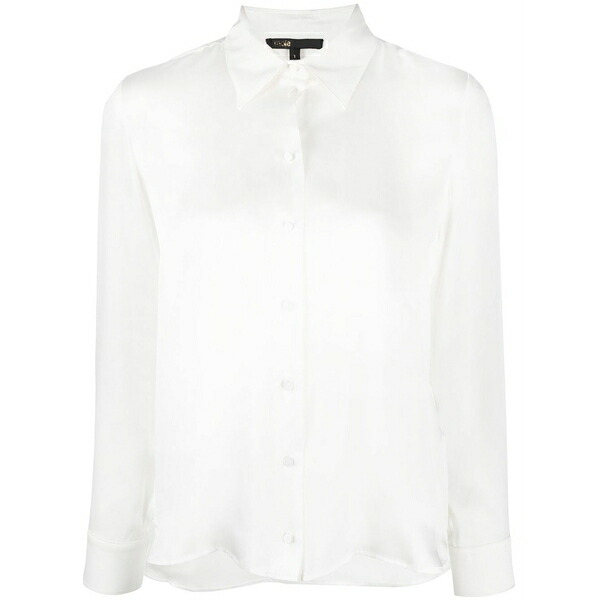 マージュ レディース プルオーバー トップス Button-up shirt White