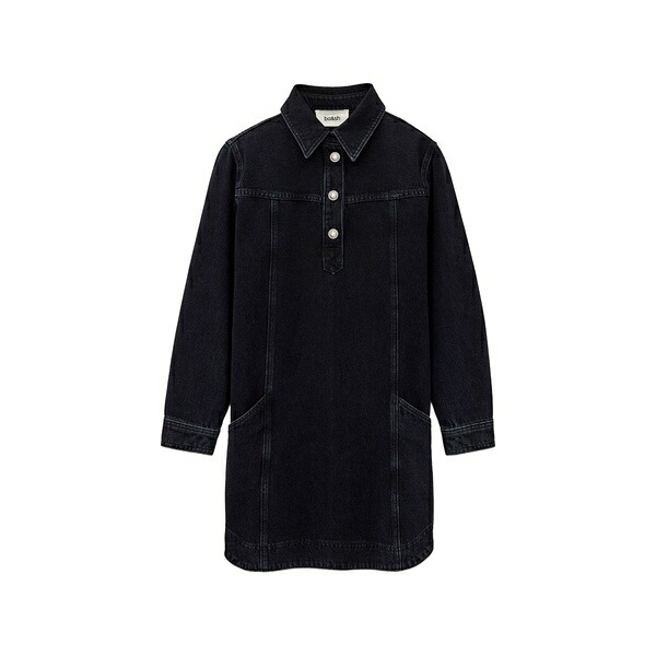 バッシュ レディース 衣裳 トップス Tona button-collar denim dress Blue