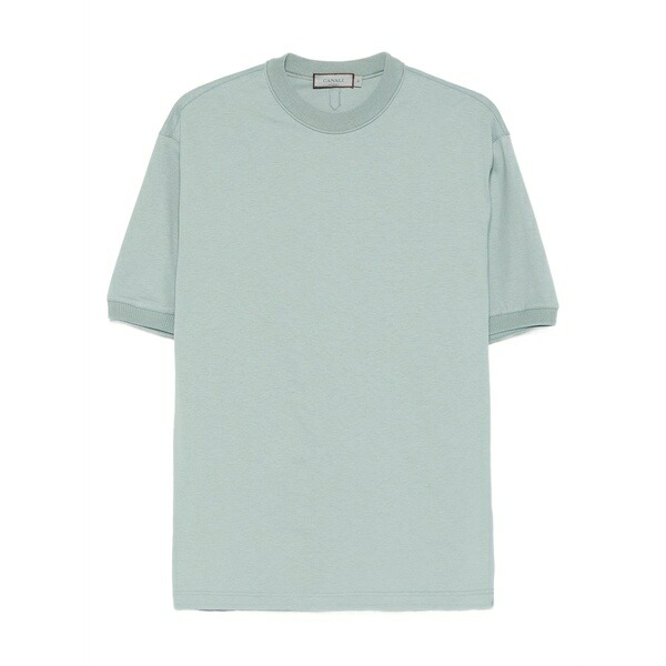 カナーリ メンズ ティーシャツ トップス Cotton t-shirt Blue