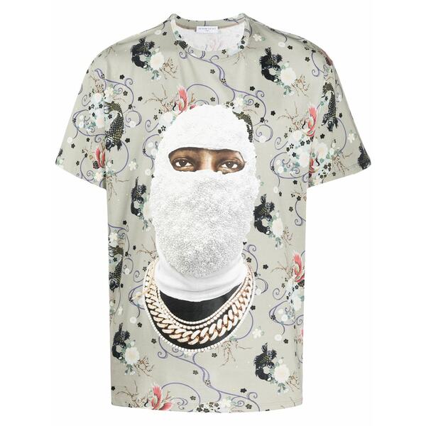 インノミネイト メンズ ティーシャツ トップス Face print t-shirt  Neutrals
