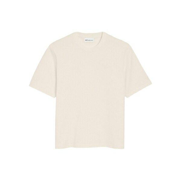 意中の女 メンズ ティーシャツ トップス Ami de coeur embossed t-shirt Neutrals