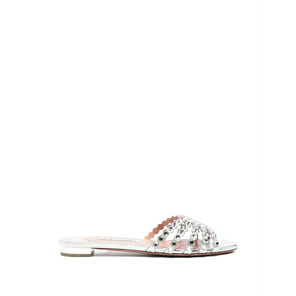 アクアズーラ レディース サンダル シューズ Tequila embellished sandals Silver