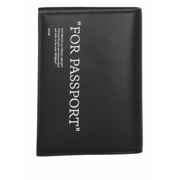 象牙色 メンズ 札入れ 佩び物 Quote passport wallet Black