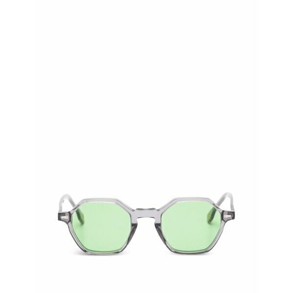 カイム メンズ サングラス・アイウェア 付属物 Alaric geometric-frame sunglasses Grey