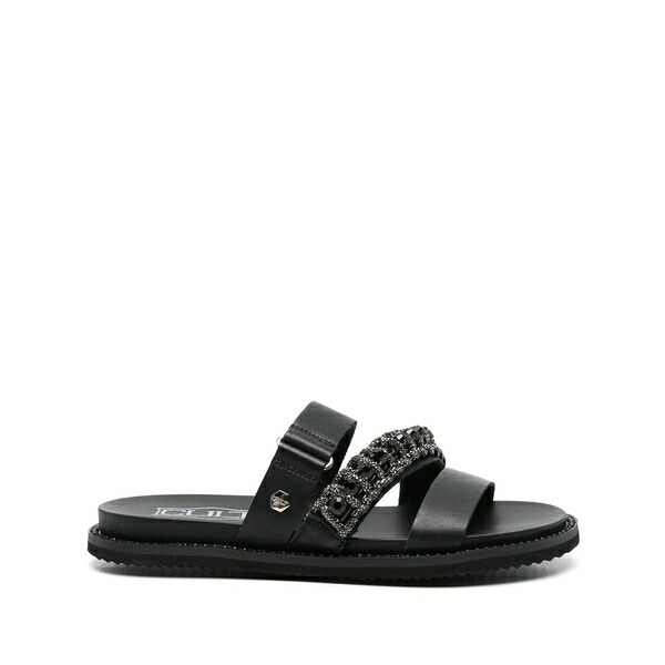 ブーム  レディース サンダル シューズ Rhinestone-embellished sandals Black