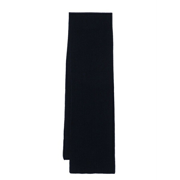 サンスペル メンズ マフラー・ストール・スカーフ アクセサリー Cashmere ribbed scarf Blue|asty