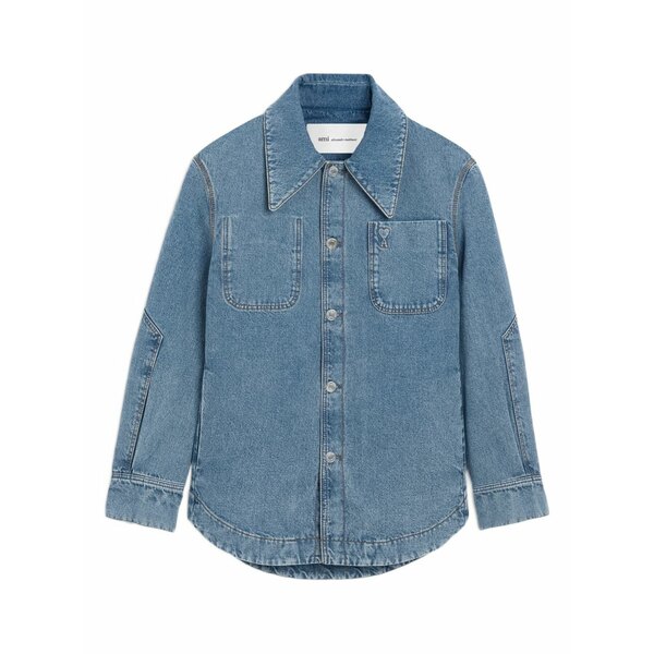 意中の女 レディース 上衣＆上衣 アウター Ami de coeur denim jacket Blue