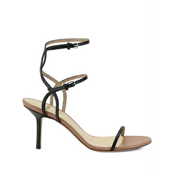 フランシスコロッソ レディース サンダル シューズ 80粍 leather sandals Black