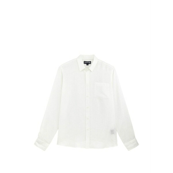 ヴィルブレクイン メンズ ティーシャツ トップス Embroidered button-up shirt White