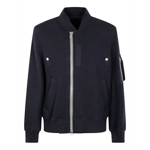 サカイ メンズ 上衣＆上衣 アウター Zip-fastening pocket bomber jacket Blue