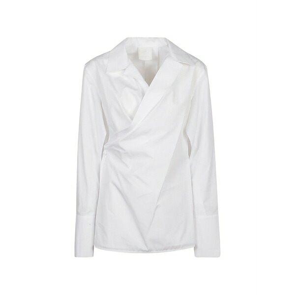 ジバンシー メンズ プルオーバー トップス Wrapped detail shirt White