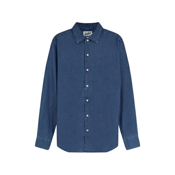 エムシーツーセイントバース メンズ ティーシャツ トップス Raphael chambray long-sleeve shirt Blue