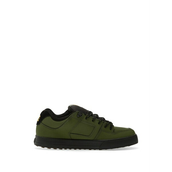 ディーシー メンズ スニーカー シューズ Water-resistant logo-patch sneakers Green
