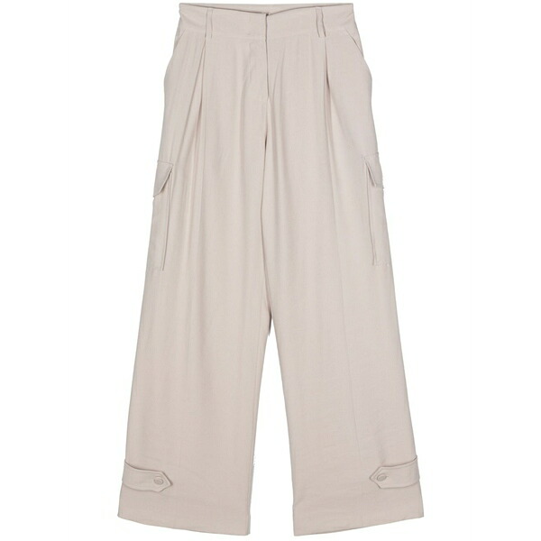 ブランカ ヴィータ レディース 心地好いズボン下 ボトムス Wide-leg cargo pants Neutrals
