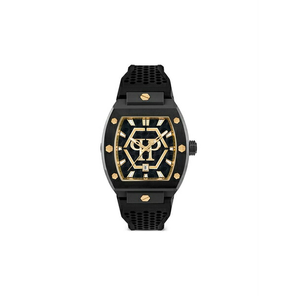 フィリップ飾り気の無い メンズ ウォッチ 佩び物 The hexagon phantom 44粍 watch Black