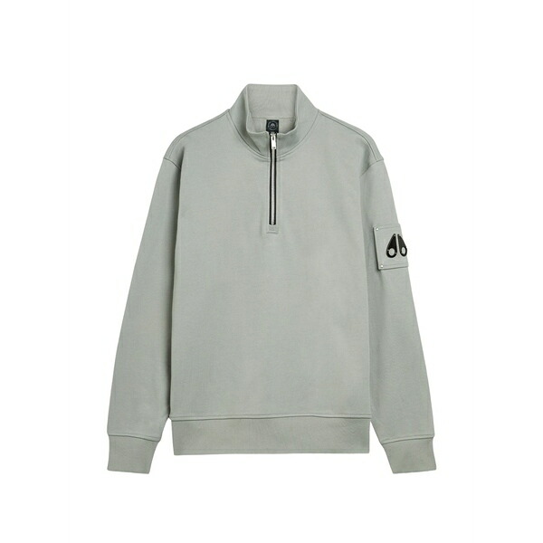 ムースナックルズ メンズ パーカー・スウェットシャツ アウター Hartsfield half-zip sweatshirt Green