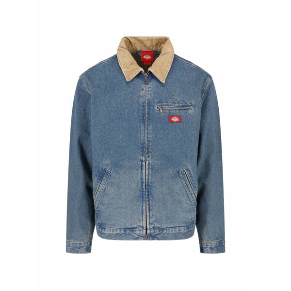 ディッキーズ メンズ 上衣＆上衣 アウター Corduroy-collar denim jacket Blue