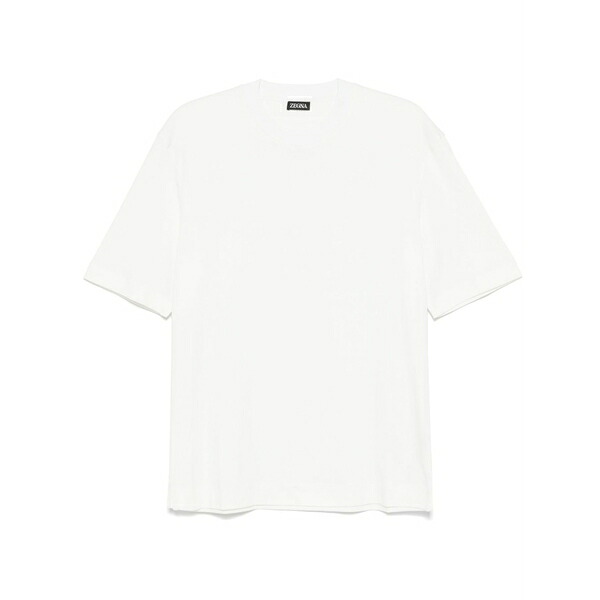 ゼニア メンズ ティーシャツ トップス Crew-neck t-shirt White