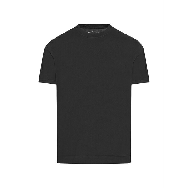 フェデーリ メンズ ティーシャツ トップス Crew-neck t-shirt Black