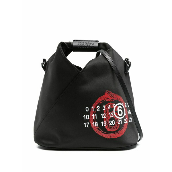 マルタンマルジェラ レディース ショルダーバッグ 御徒面子 Year of the snake japanese crossbody bag Black