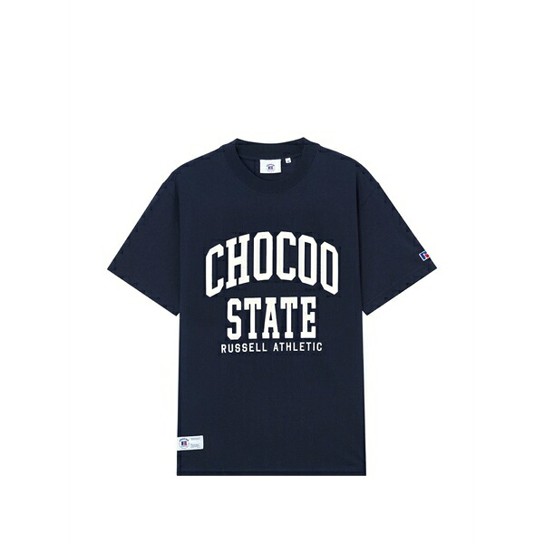 黒茶 メンズ ティーシャツ トップス Logo-print t-shirt Blue